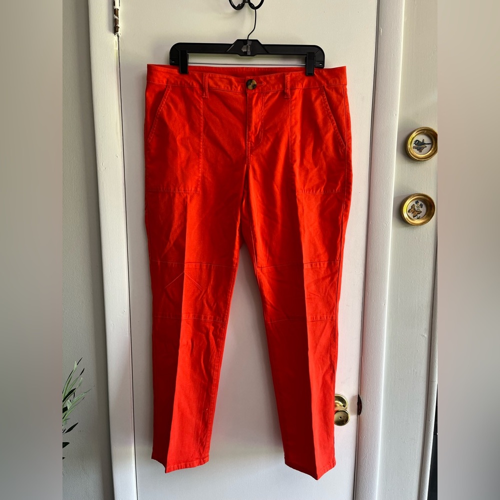 CAbi Women's Orange Ankle Pants